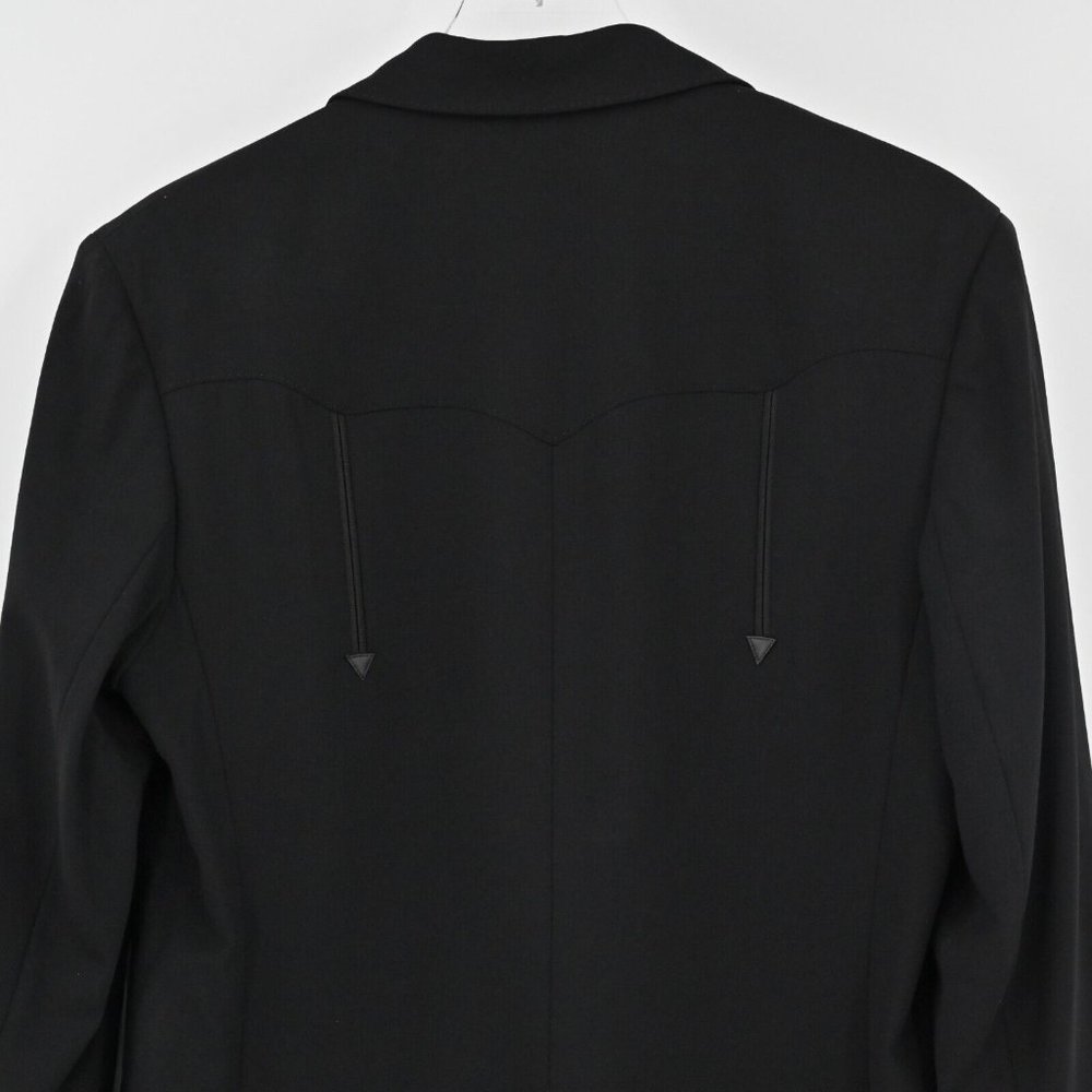 NEW RALPH LAUREN Purple Label Womens Black Wool Blazer Jacket Size 14 MSRP $2690 - Picture 6 of 10